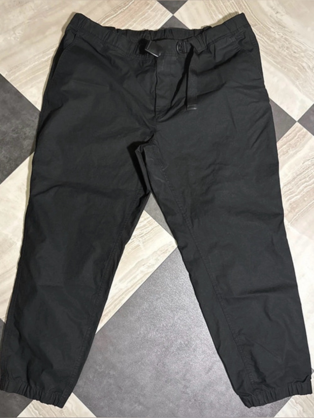 Free Assembly Men's Black Ripstop Cargo Joggers XL